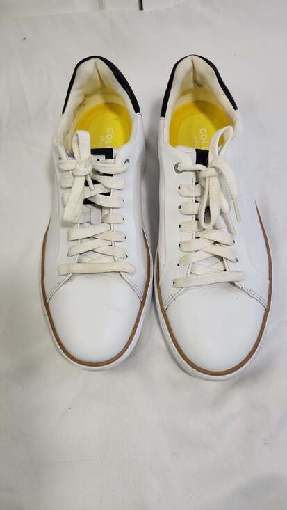 Cole Haan Men's GrandPrø Topspin White Leather Sneakers C34226 Size 9M